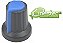 KNOB ROTATIVO PRETO / AZUL PARA POTENCIOMETRO L15 - Imagem 1