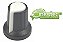 KNOB ROTATIVO PRETO / BRANCO PARA POTENCIOMETRO L15 - Imagem 1