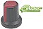KNOB ROTATIVO PRETO / VERMELHO PARA POTENCIOMETO L15 - Imagem 1