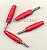PINO BANANA 4mm PB181 COM DERIVACAO - VERMELHO - Imagem 1