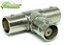 PLUG ADAPTADOR BNC TIPO T 3 FEMEAS - Imagem 1