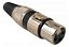 PLUG CANON/XLR FEMEA METAL COM PRENSA CABO 3 VIAS - Imagem 2