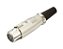 PLUG CANON/XLR FEMEA METAL COM PRENSA CABO 5 VIAS - Imagem 1