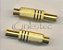 PLUG FEMEA RCA GOLD 6mm PRETO - Imagem 1