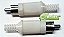 PLUG RCA MACHO BRANCO COM RABICHO - Imagem 1