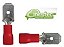 TERMINAL FASTON MACHO PRE ISOLADO - 6,3mm- VERMELHO - Imagem 1