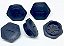 TAMPAO HEXAGONAL EXE POLIAMIDA PA6 M32 PRETO KIT C/ 5 PÇS - Imagem 1