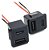JACK P/ PAINEL USB A + USB C - ENTRADA 12 A 24V STEP DOWN - Imagem 1