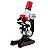 KIT EDUCACIONAL MICROSCOPIO CIENTIFICO 100X-400X-1200X - Imagem 1