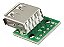 PLACA / MODULO ADAPTADOR CONECTOR USB A FEMEA PARA PCI - Imagem 1
