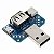 ADAPTADOR USB 4x1 PARA USB TIPO C, MICRO USB, USB FEMEA e DIP - XY-USB4 - Imagem 1