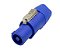 PLUG SPEAKON / POWERKON MACHO ENERGIA - C/ TRAVA 3 VIAS AZUL - Imagem 1
