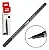 Caneta Microline 0.4mm Preta Ponta Fina C/ 10 Un - Imagem 1