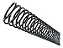 Espiral Para Encadernação 33mm Até 250 Folhas Preto 27 Und - Imagem 3