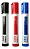 Marcador Quadro Branco Recarregável 3 Cores Azul Preto Vermelho - Imagem 2