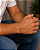 Pulseira Masc 3x1 Dourada Aço 21cm - Imagem 1