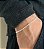 Pulseira Sing Fininha Prata 19cm - Imagem 1