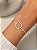 Pulseira Bracelete Quadrado Prata - Imagem 1