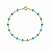 Pulseira Zircônia Colors Azul Semijoia 23cm - Imagem 2