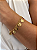 Pulseira 10 Mandamentos Semijoia 19cm - Imagem 1