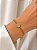 Pulseira Medalha São Bento Semijoia 18cm - Imagem 1