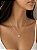 Colar Ponto Luz Retangular Prata 45cm - Imagem 2