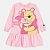 VESTIDO MOLETON POOH ROSA BIMBI - Imagem 3