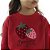 BLUSAO EM MOLETOM MORANGO VERMELHO UP BABY - Imagem 2