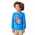 T-SHIRT MANGA LONGA CAPITÃO AMÉRICA AZUL BIMBI - Imagem 1