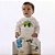 CONJUNTO BLUSAO E CALCA EM MOLETOM DINO BRANCO UP BABY - Imagem 1