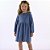 VESTIDO INFANTIL JEANS COM ELASTANO E BABADO (AZUL) UP BABY AZUL - Imagem 1
