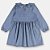 VESTIDO INFANTIL JEANS COM ELASTANO E BABADO (AZUL) UP BABY AZUL - Imagem 3