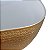Cuba Bicolore Oval Textura 45x31cm Mazzu - Branco/Dourado - Imagem 7