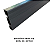 Rodapé de Pvc 7cm Barra de 2 Metros Real Pvc - Preto - Imagem 1