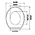Assento Sanitário Tampa Universal Oval Amortecedor Softclose - Imagem 4
