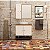 Gabinete Banheiro Nordic Branco 80cm Completo Mazzu - Imagem 1