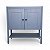 Gabinete Banheiro Hudson 2 Portas 80cm Mazzu Sem Pia - Azul - Imagem 4