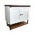 Gabinete Banheiro Nordic Branco 80cm Parte Baixo Sem Cuba - Imagem 1
