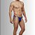 Tanga Cueca Calcinha Masculina Ajustável Preto Fio Dental - Imagem 1