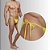 Tanga Cueca Calcinha Masculina Ajustável Preto Fio Dental Amarelo - Imagem 5