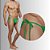 Tanga Cueca Calcinha Masculina Ajustável Preto Fio Dental - Imagem 5