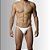 Tanga Cueca Calcinha Masculina Ajustável Preto Fio Dental - Imagem 1