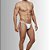 Tanga Cueca Calcinha Masculina Ajustável Preto Fio Dental - Imagem 3