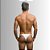 Tanga Cueca Calcinha Masculina Ajustável Preto Fio Dental - Imagem 4
