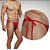 Tanga Cueca Calcinha Masculina Ajustável Preto Fio Dental - Imagem 3
