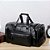 Grande bolsa de viagem masculina de couro macio viagem de negócios bolsa de féri - Imagem 11