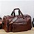 Grande bolsa de viagem masculina de couro macio viagem de negócios bolsa de féri - Imagem 5