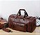 Grande bolsa de viagem masculina de couro macio viagem de negócios bolsa de féri - Imagem 3