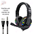 Headset Fone Gamer led rgb com microfone USB F-8026 Headphone iluminado - Imagem 1