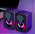 Caixa de som Mini Digital Speaker ULT-3082 Pc Gamer Com Luz RGB Estéreo 2.0 - Imagem 3